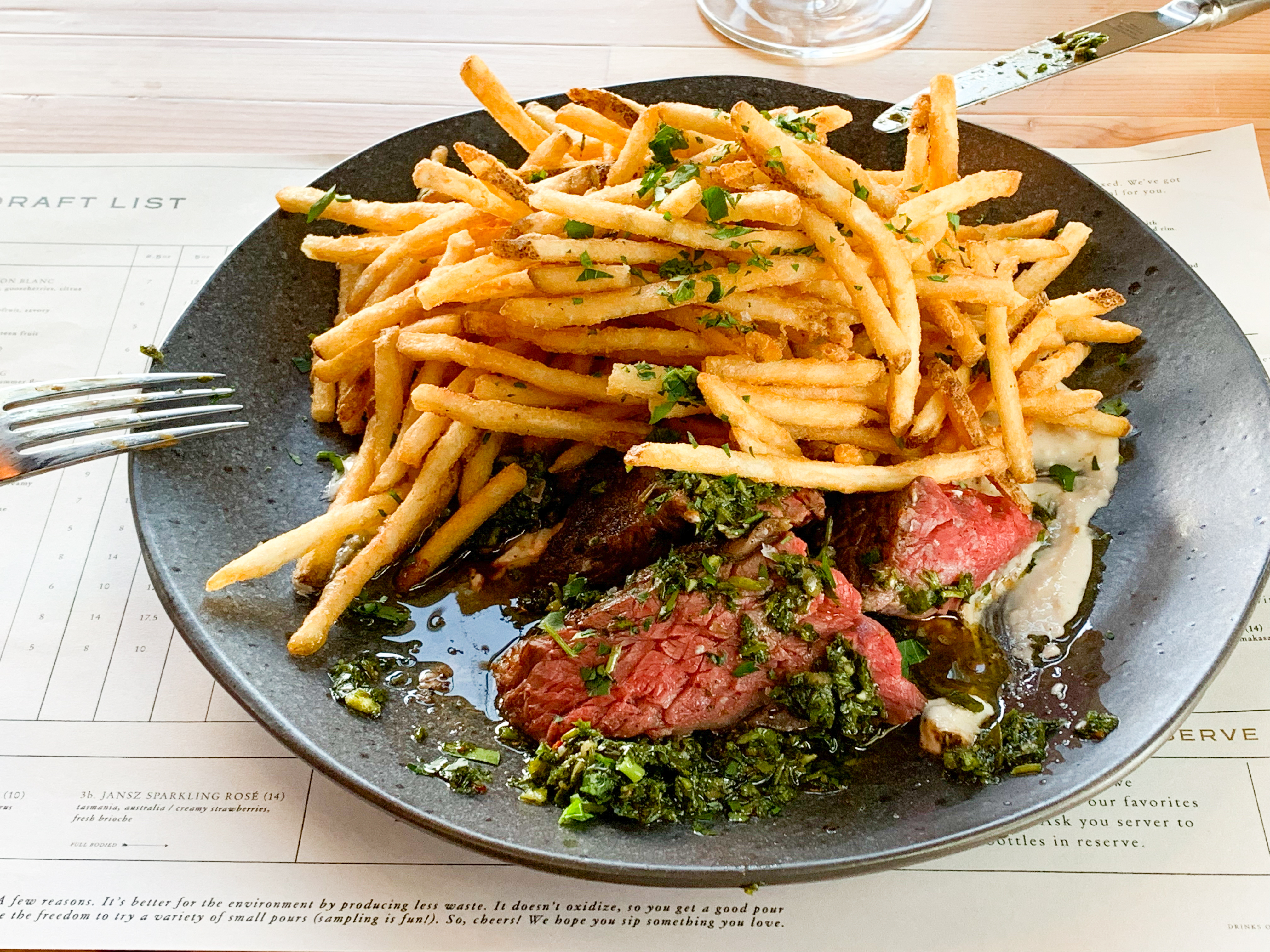 Steak Frites - Tanglewood Bozeman Montana - This is Culinary Treasure