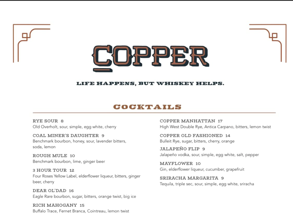 A Magnificent Meal at Copper Whiskey Bar & Grill Bozeman Montana This