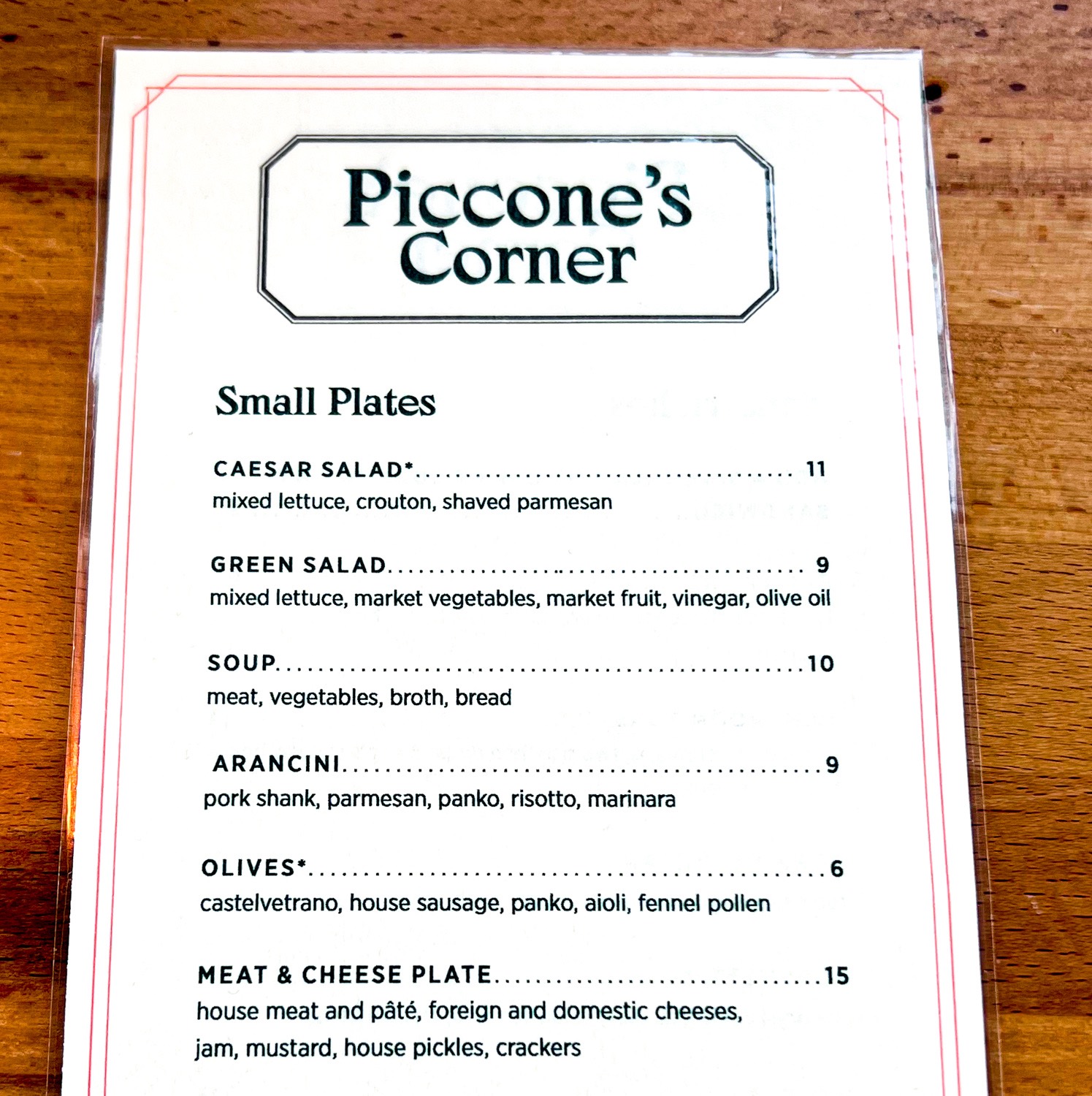 A Magnificent Meal at Piccone’s Corner Portland, Oregon Photos by Steven Shomler Culinary Treasure Network 