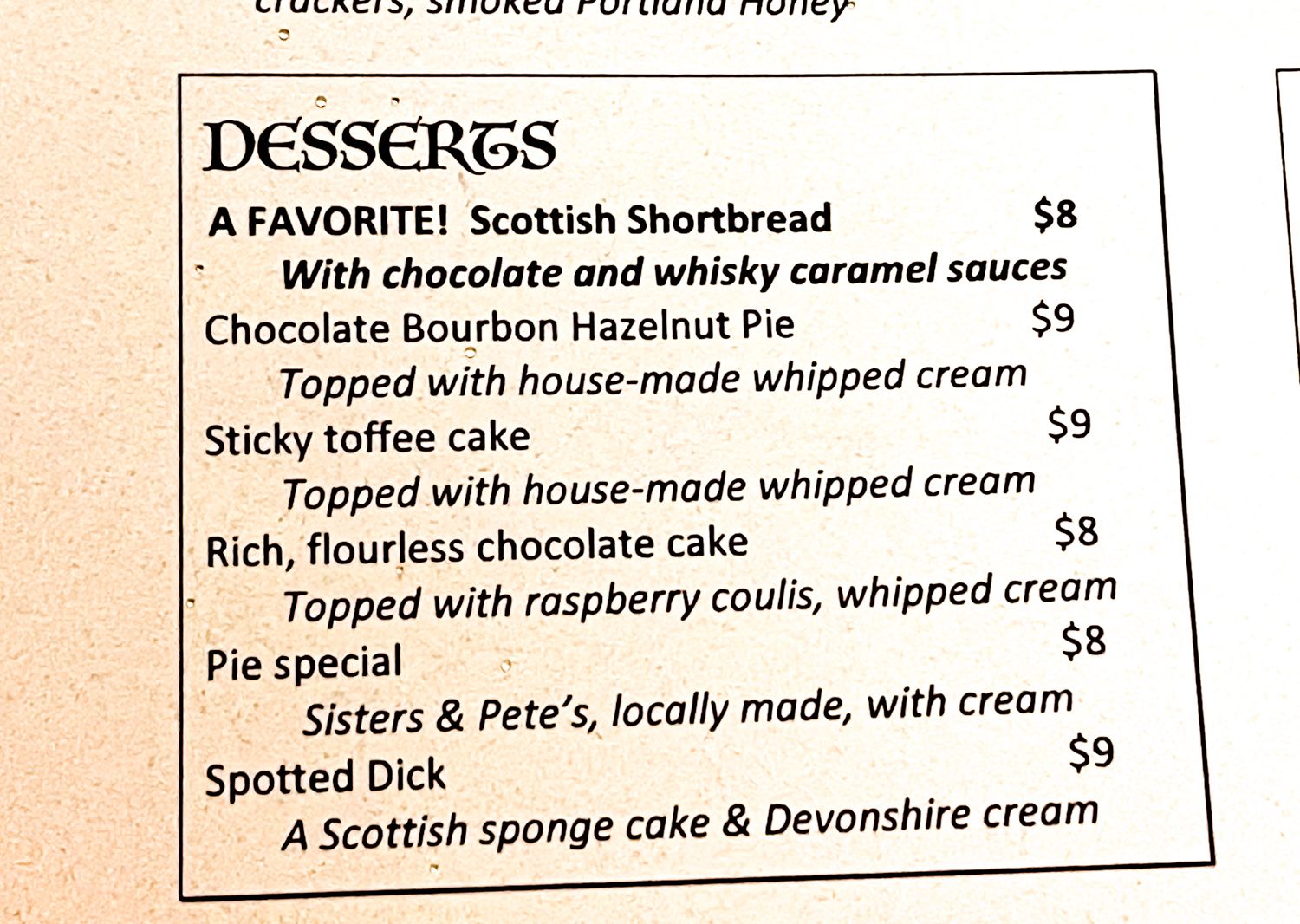 MacGregor’s Sticky Toffee Cake – An Oregon Coast Culinary Gem You Don’t Want to Miss! By Steven Shomler