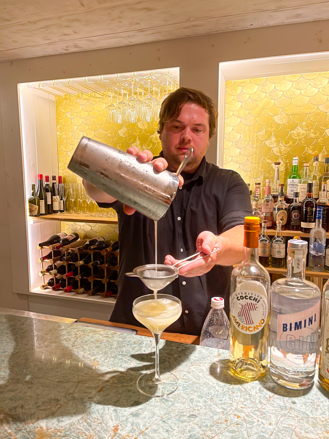 A Rush and a Push Cocktail Created by Dan Marchese at Aragosta On Deer Isle Maine – Craft Cocktail Treasure!