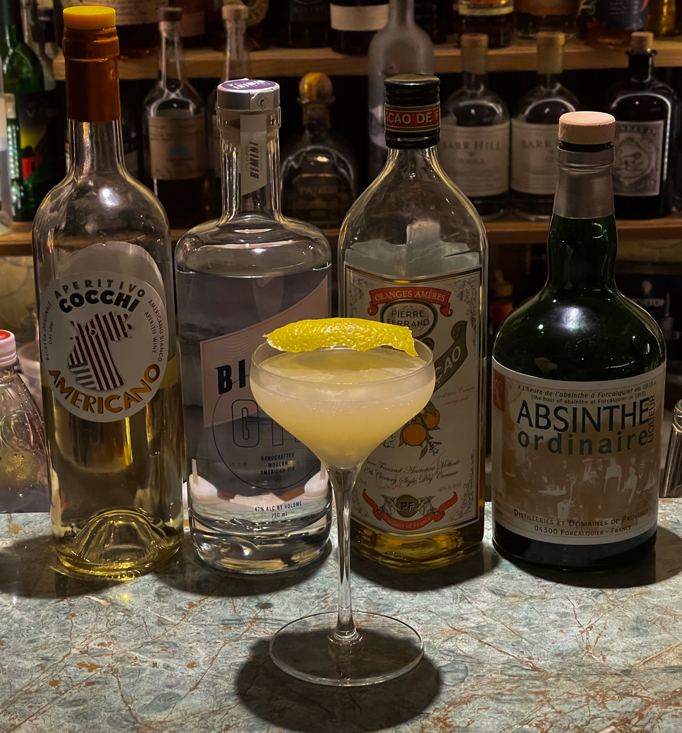 A Rush and a Push Cocktail created by Dan Marchese 