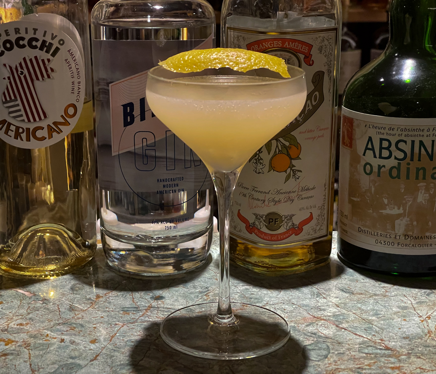 A Rush and a Push Cocktail created by Dan Marchese 