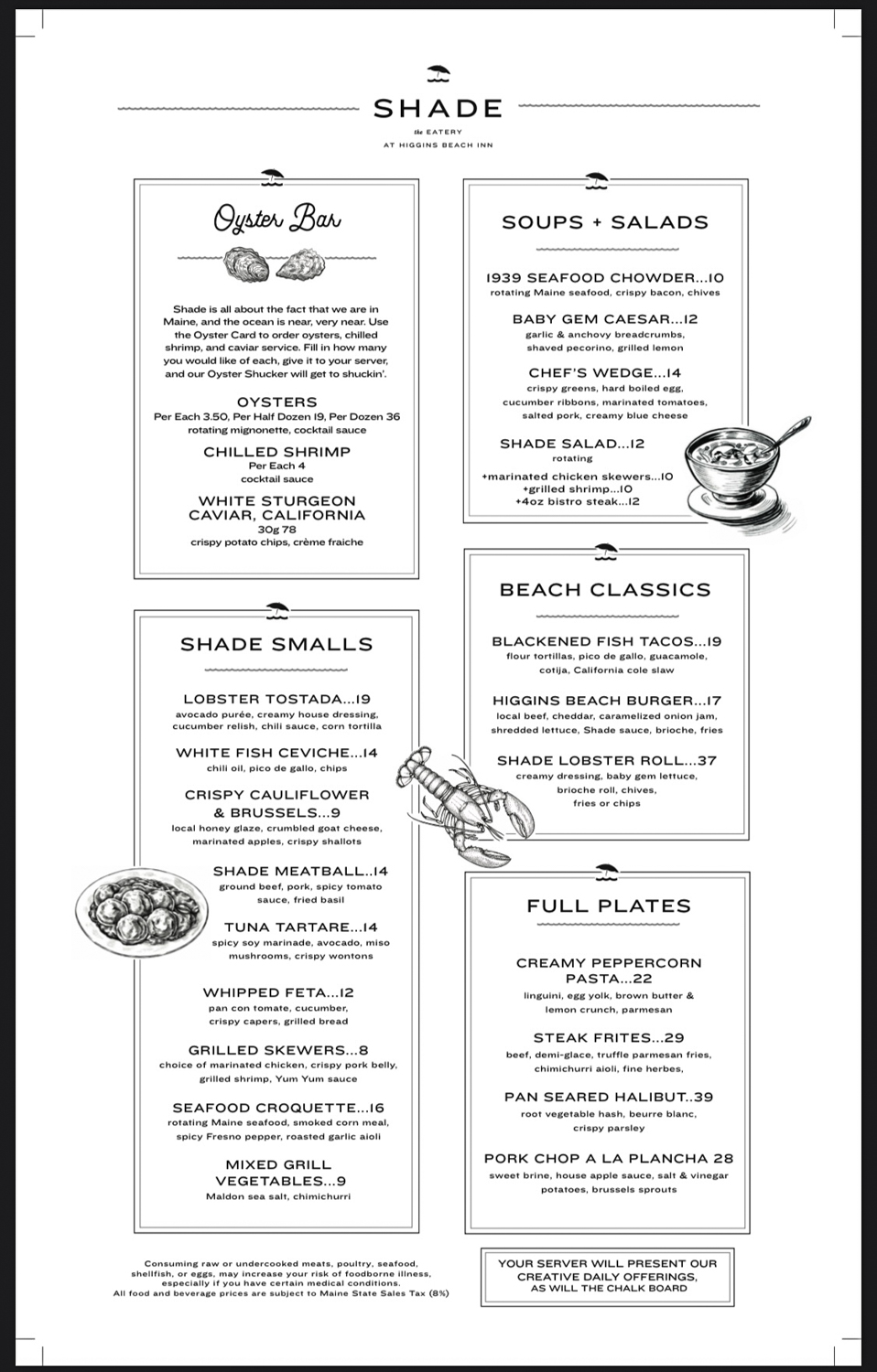 Shade: The Eatery at Higgins Beach Inn Portland Maine This is Culinary Treasure Photos by Steven Shomler