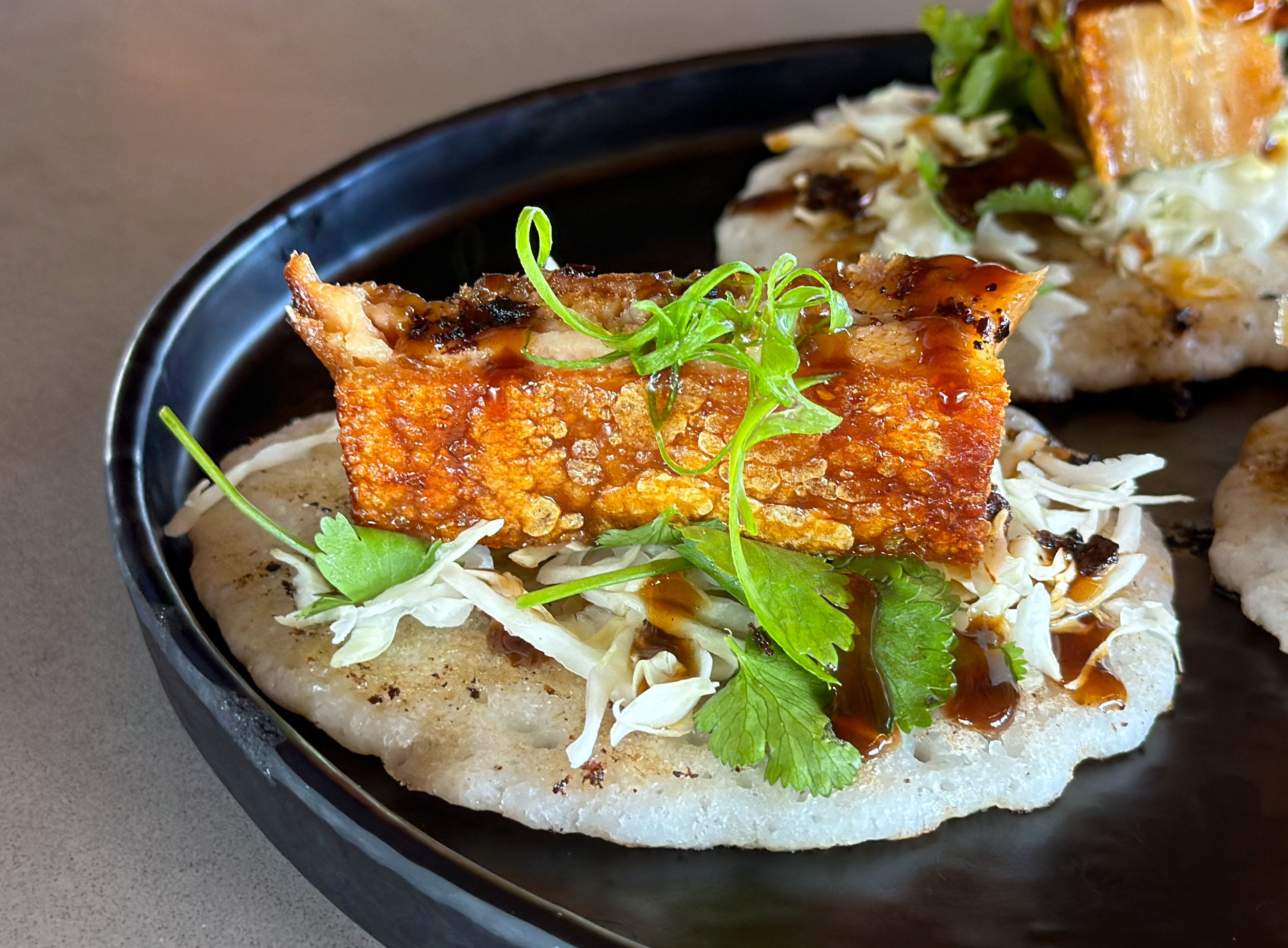 Pork Belly Pupu at Friendly Waves Kauai 