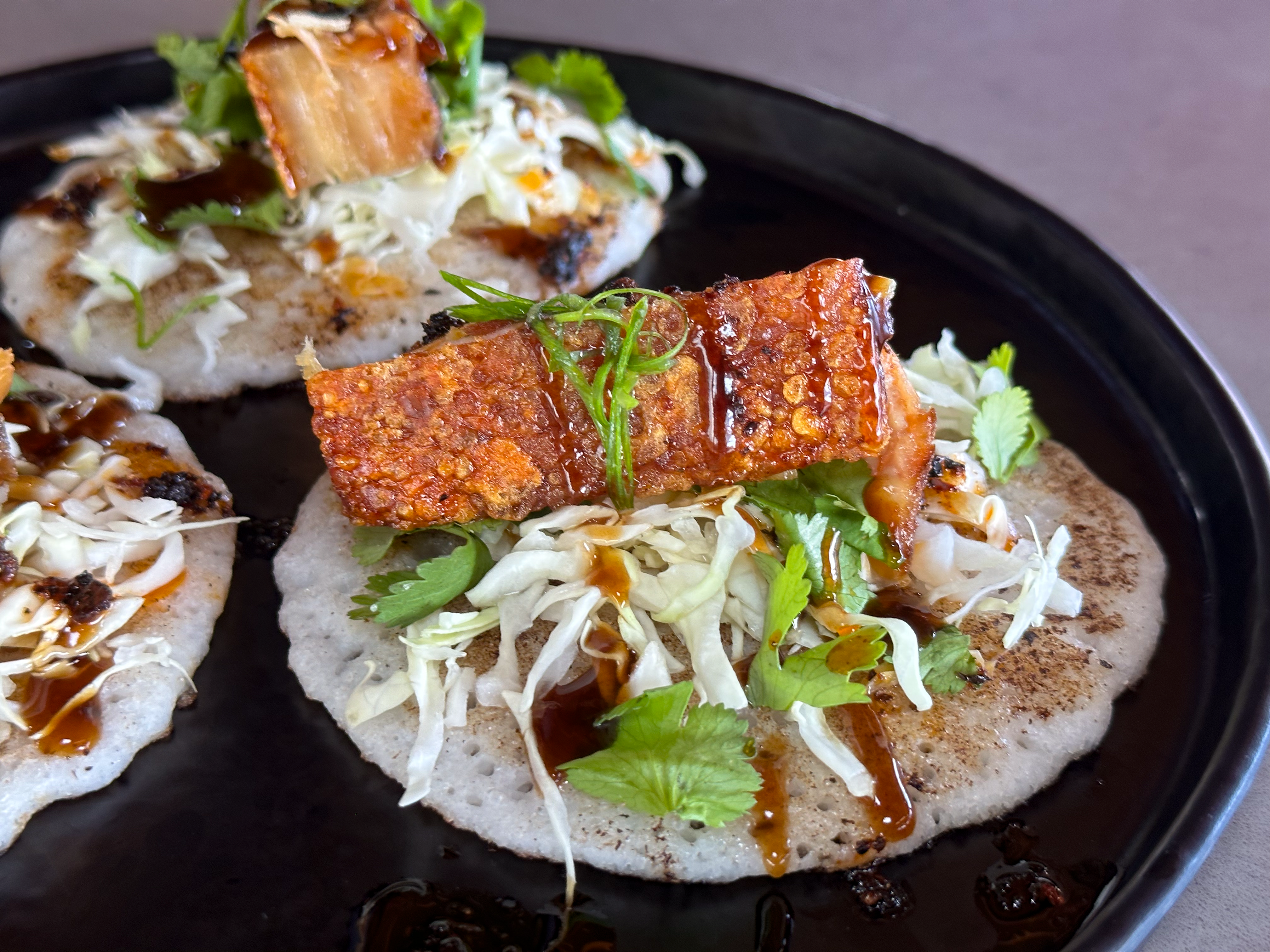 Pork Belly Pupu at Friendly Waves Kauai 