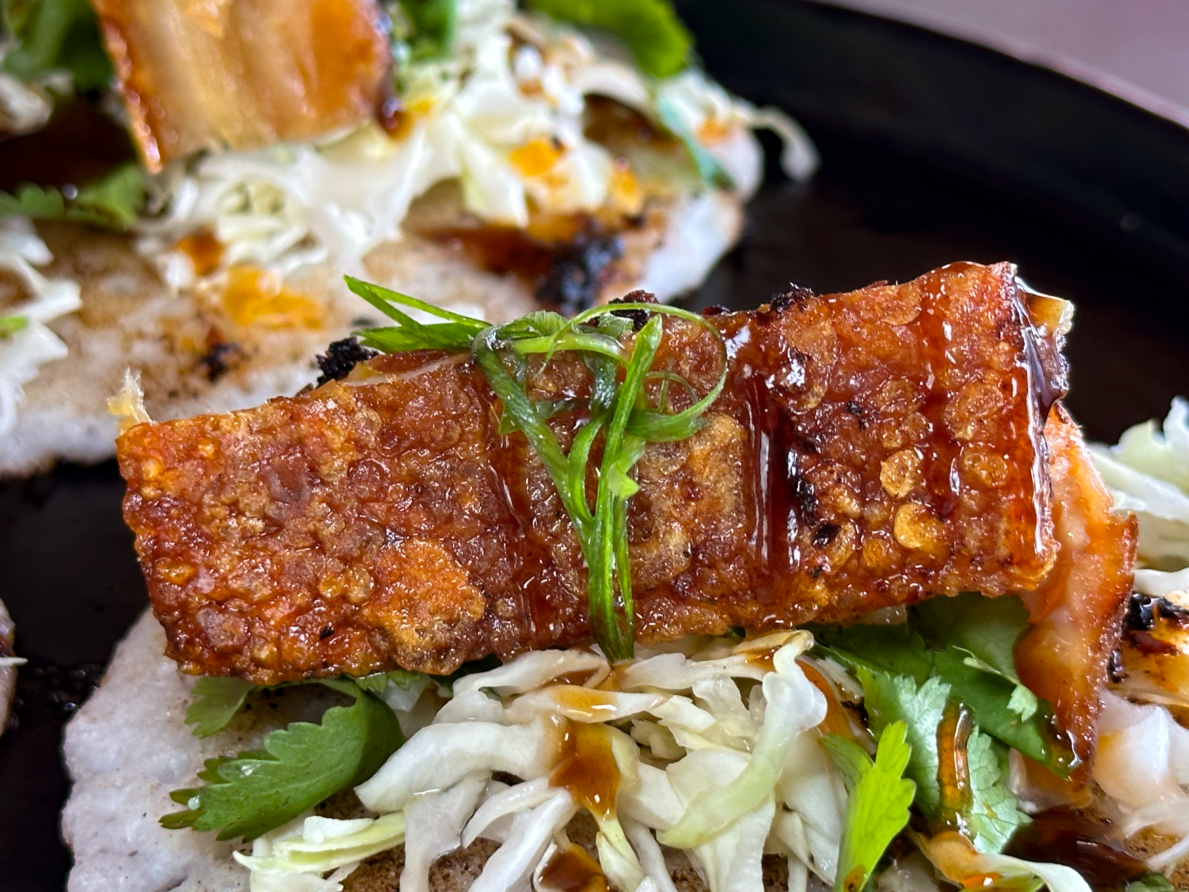 Pork Belly Pupu at Friendly Waves Kauai 
