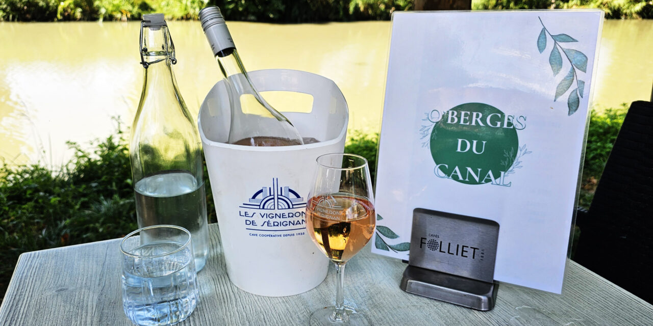 Canal Du Midi on Bike – O’Berges du Canal Restaurant, Villeneuve-lès-Béziers ~ Celebrating France